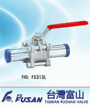 臺灣富山不銹鋼加長焊接球閥